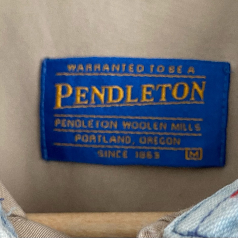 Pendleton Colorblock Button Down Shirt | Mens Med… - image 3